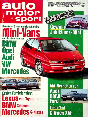 Deckblatt Auto Motor und Sport (17/1989)